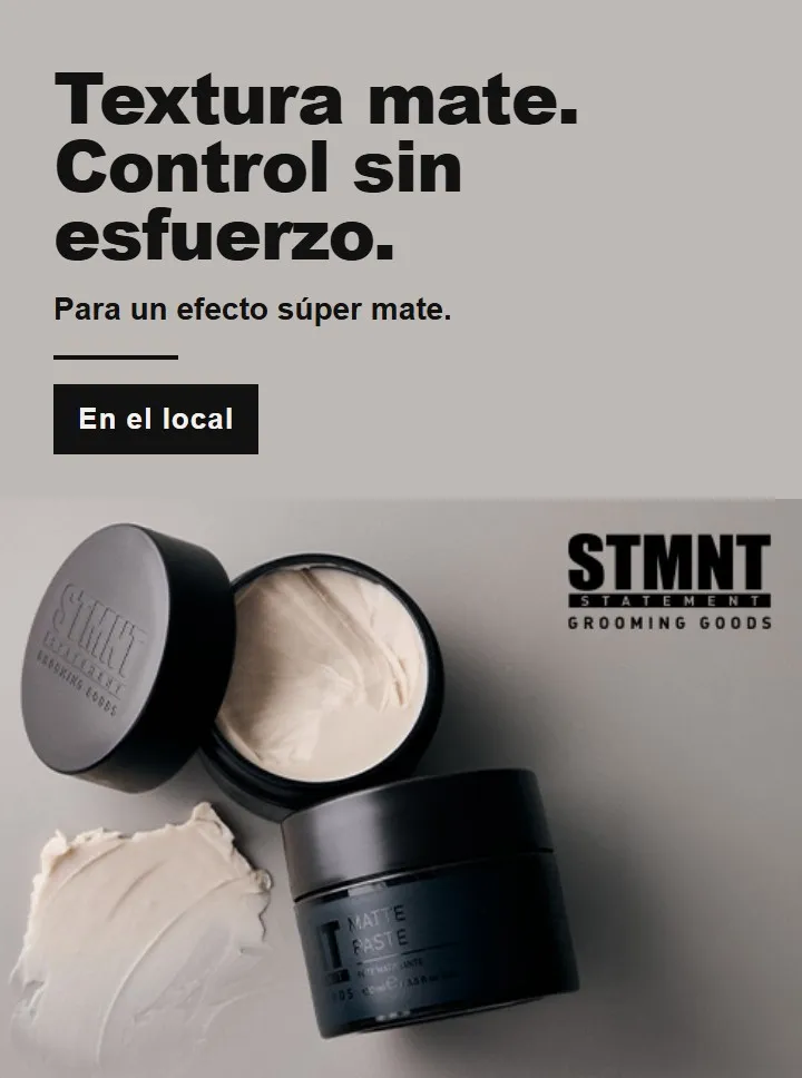 Textura mate. Pasta mate STMNT, foto de producto de la marca.